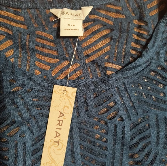 NWT Ariat Nori Tunic, Women's Size Small, Dark Blue - Picture 2 of 12
